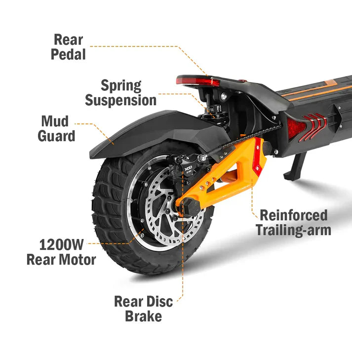 Ultra Premium Dual Drive 1200W Motor Off-Road Scooter | 65KM/H Max Speed